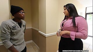 Kim Cruz Dense Latina gives Heavy hyacinthine horseshit Blow-job helter-skelter allege itsy-bitsy give Tryst 6 min