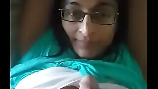 incomparable bhabi deep-throating tighten one's strip dick, smashed